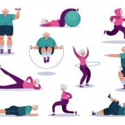 Academia para idosos fortalecer músculos no Prado