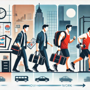 Como ir do trabalho para a academia