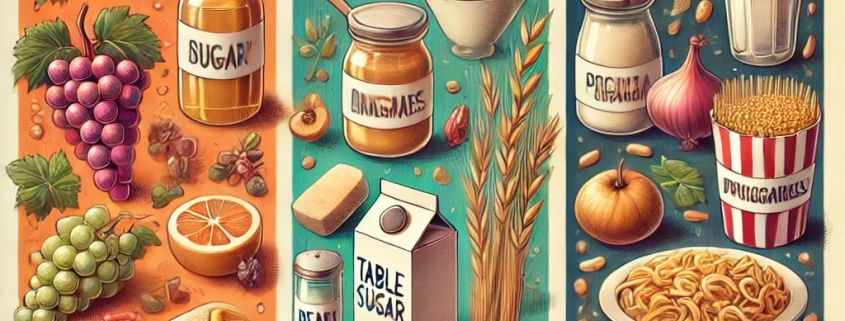 Quais são os 4 tipos de carboidratos