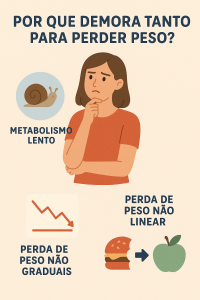 Porque demora tanto para perder peso?