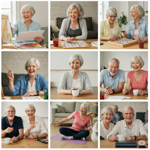 O que um idoso pode fazer para se distrair?