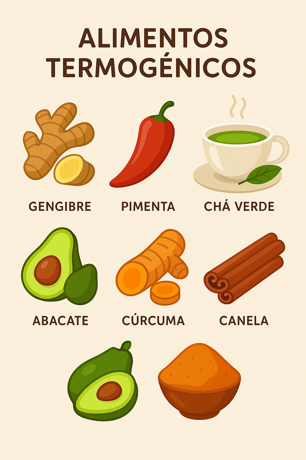 Quais alimentos são termogênicos